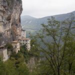 View of Madonna della Corona Sanctuary (Ferrara di Monte Baldo, Verona, Veneto, Italy )